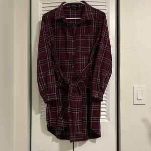 Spoon Jeans plaid wrap dress